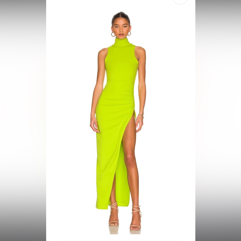 Janet Slit Midi Dress in Lime
superdown